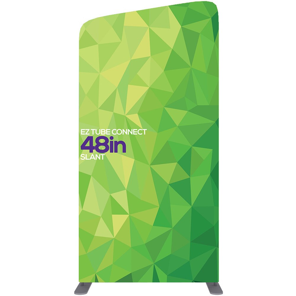 4 ft. EZ Tube® Connect Slanted Top  Left — Double Sided Graphic Package